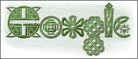 Google logo de la Saint Patrick